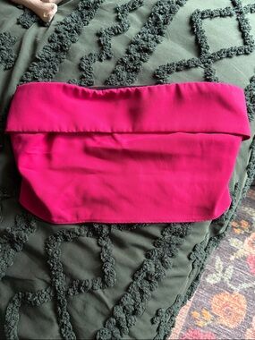 Cider Strapless Hot Pink Bandeau Top
